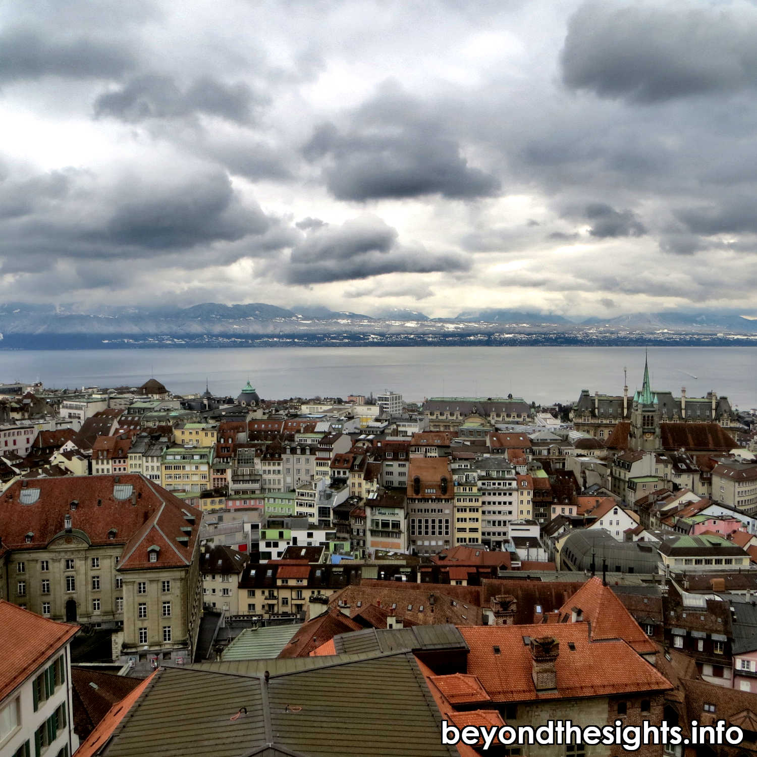 View from the Cathedral of Lausanne.